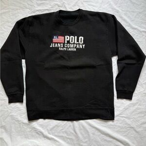 Vintage Polo Ralph Lauren Jeans Co USA Flag Sweatshirt